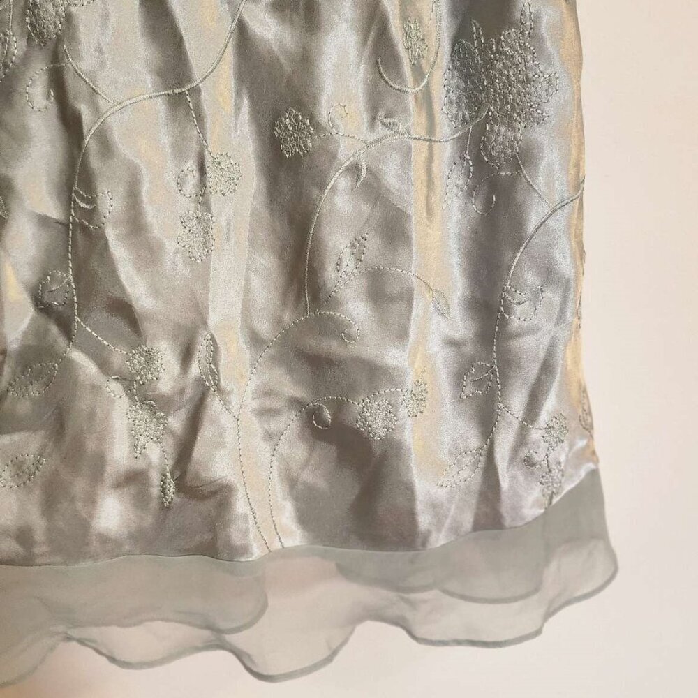 Morgan Taylor‎ Embroidered Robe Slip Set Size Medium - Picture 12 of 15